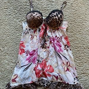 Cheetah print slip on